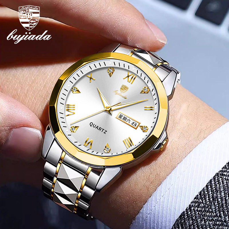 Swiss Brand New Men's Watch Luxury Waterproof Luminous Quartz Wristwatch Live Broadcast Foreign Trade Hot Item Dropshipping