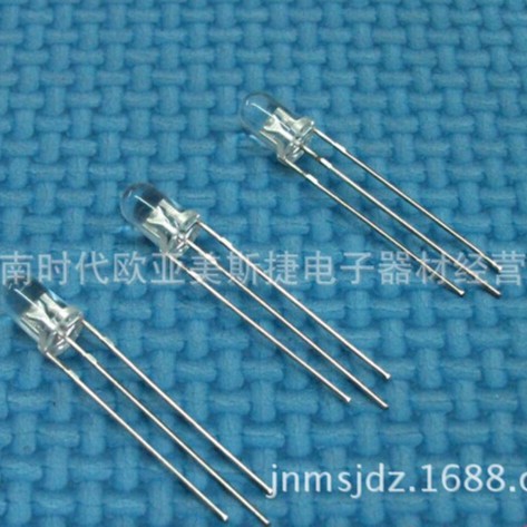 电动车充电器专用 三脚转换发光管 Q5共阴 红绿双色共阴5ARG9HCA