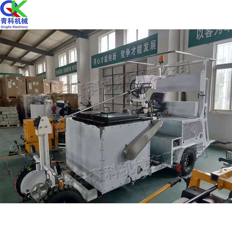 热熔振荡喷线机 驾乘式路面电动划线车 双模式公路热熔喷涂标线机