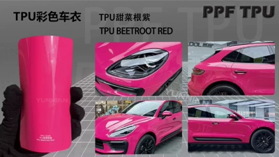 Automotive Film a 5-Year Warranty, Casting-Grade - 15215m-5-years-warranty-tpu-beetroot-purple-water-sticker