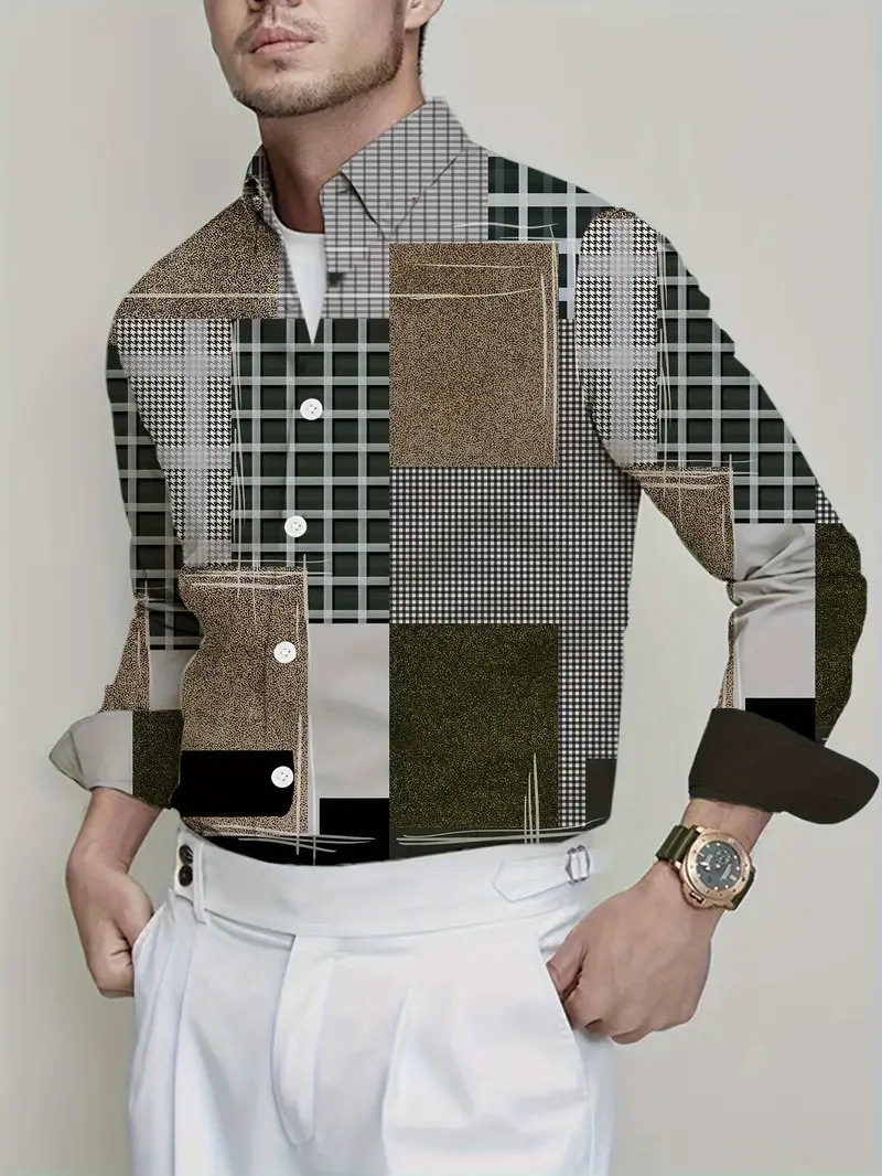 Comercio exterior europeo y americano Amazon 2025 nueva tendencia de la moda casual todo fósforo camisa de manga larga de alta calidad MB12