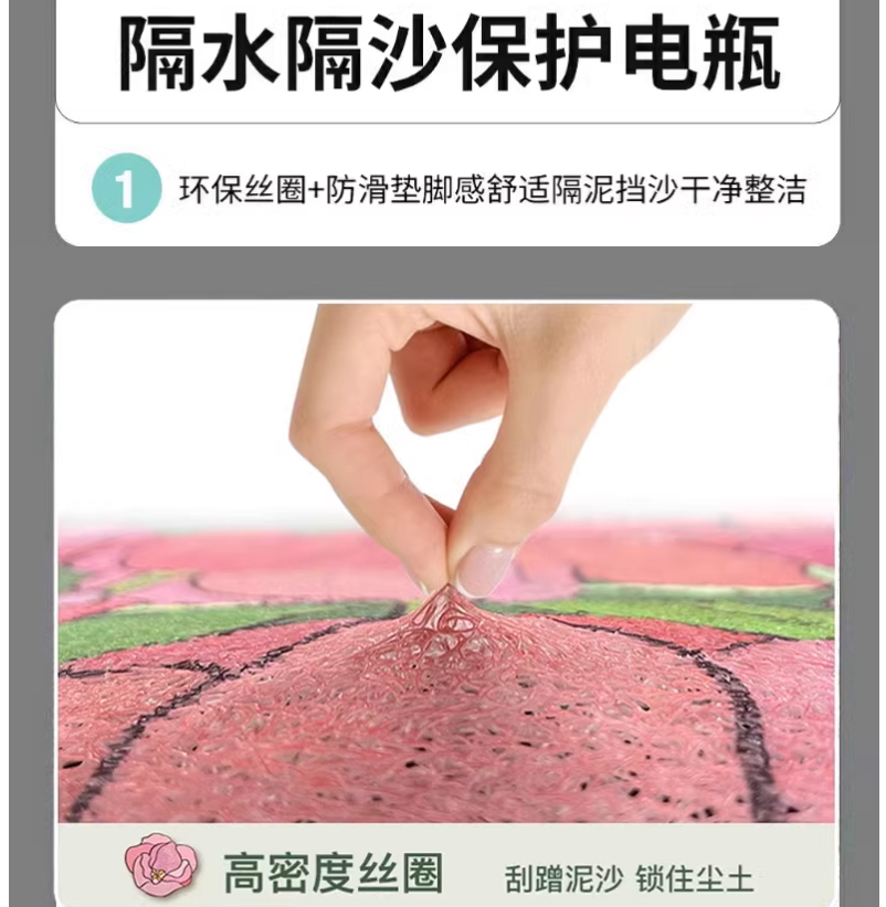 Suitable for Emma Sugar Bean B Foot Mat Waterproof Anti-slip Mat Electric Vehicle Pedal Foot Leather Pad TDT1349Z