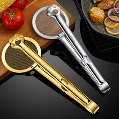 304不鏽鋼熊爪網漏網紅ins風加長加厚油格小吃油炸二合一油夾網格