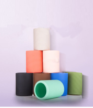 直筒加厚半身套玻璃水杯防滑套防烫隔热硅胶杯套保温杯茶杯保凌之