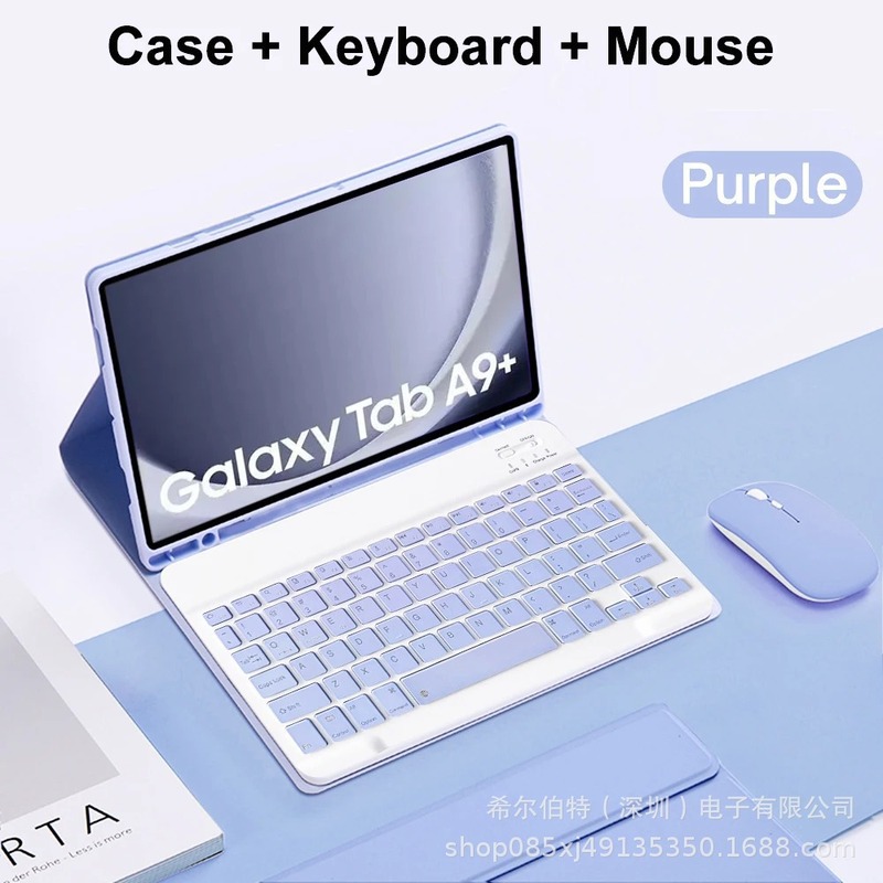 Samsung TabS109FE+Lite タブレット保護ケース A11+ Bluetooth バックライトキーボード磁気レザーケース S11 に適しています。|undefined