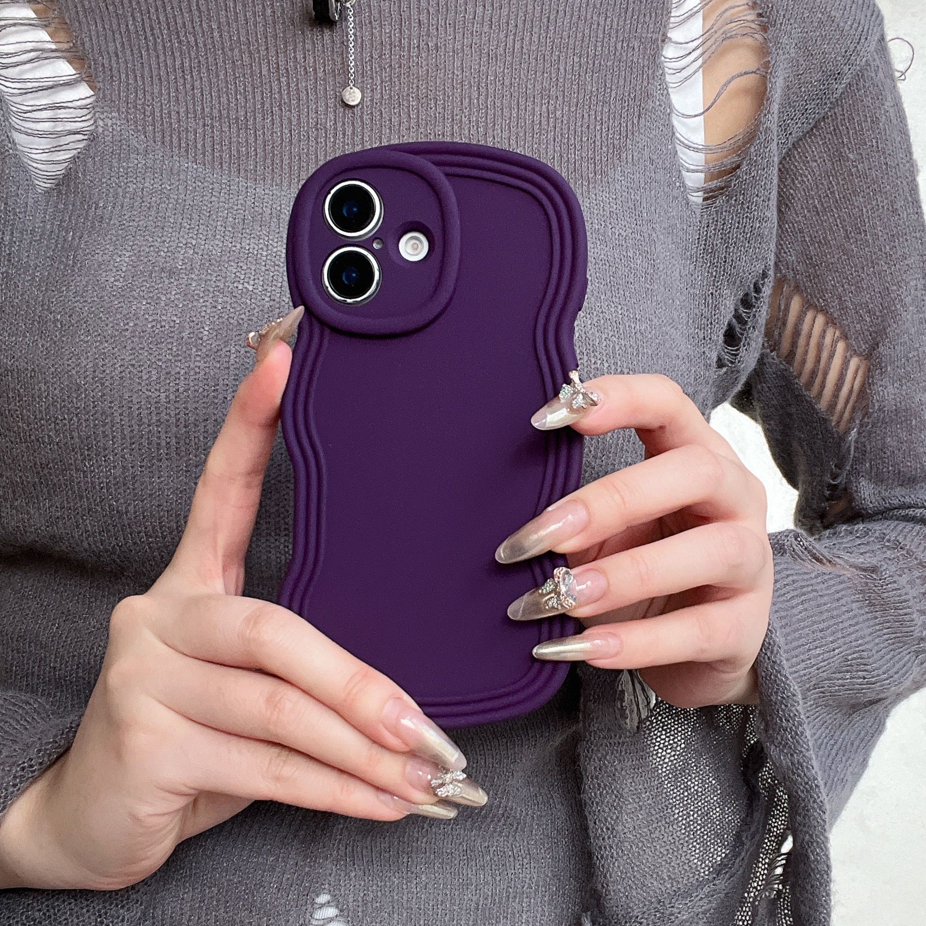 55g Weight iPhone Applicable Brands Phone Cases Classification Silica Gel Material Solid Color Pattern Simple Style Style Silica Gel Solid Color Simple Style Phone Cases Phone Accessories 13