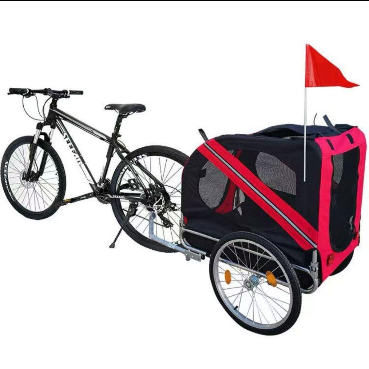 Qatlanan ev heyvanı üçün velosiped qoşqusu