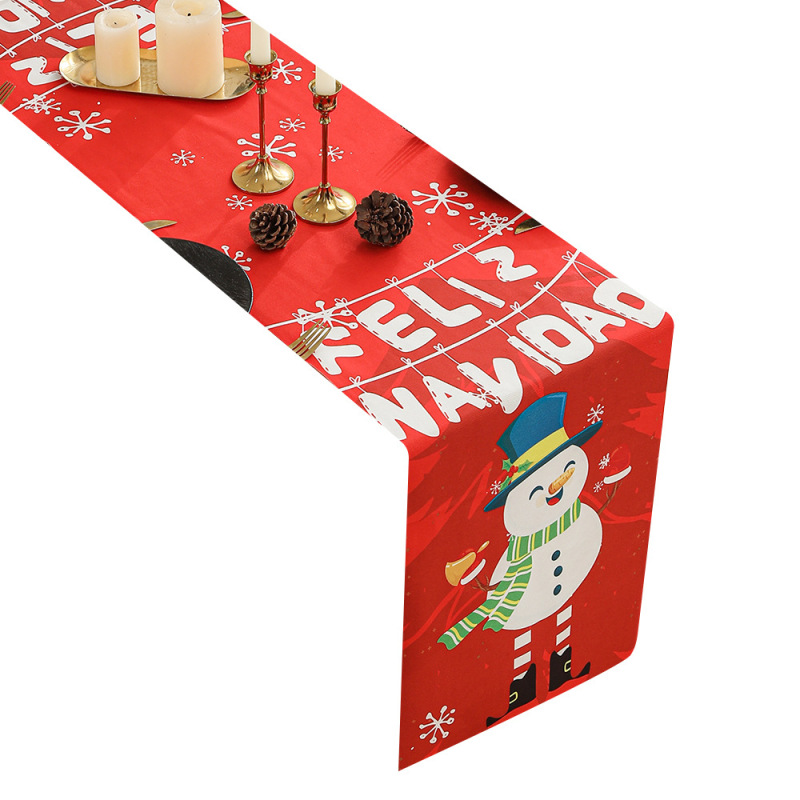 2025 新しいクリスマステーブルクロスパーティー装飾テーブルクロスクリスマステーブルフラグテーブルクロスホリデー会場レイアウト小道具|undefined