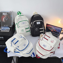 2023新款潮流女式尼龙双肩包时尚简约大容量电脑手提旅行背包书包