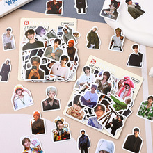 100张韩国男团Seventeen贴纸 写实绝美神图装饰手账本防水小贴画