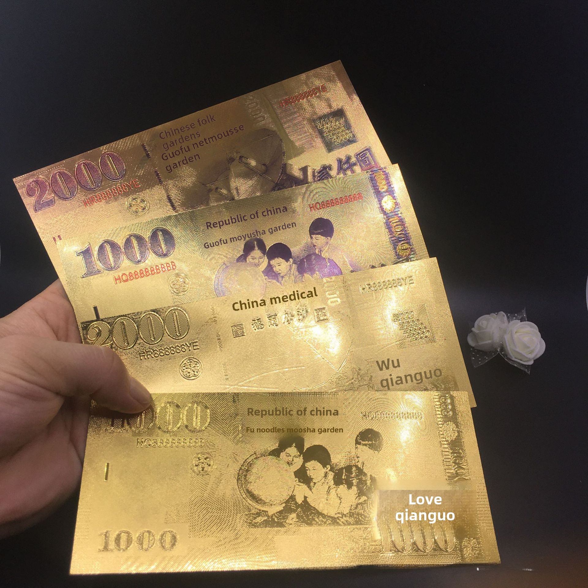 New Year's gold foil red envelope Taiwan New Year commemorative…