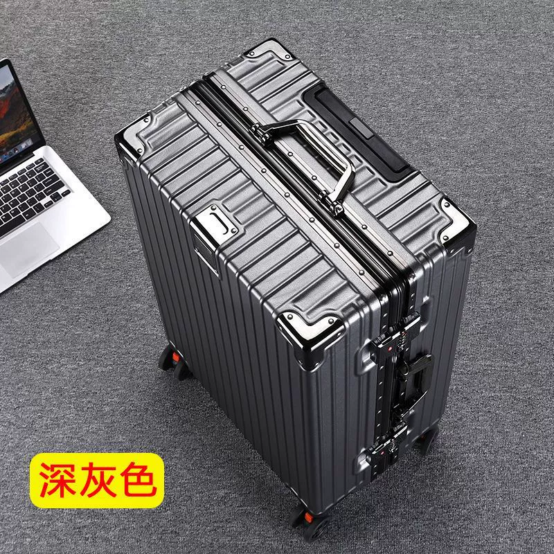Metal durable capacious suitcase, 24inch, 28inch