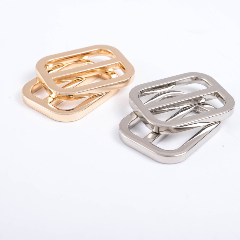 Factory In-Stock Zinc Alloy Three-Position D-Ring Buckle Adjustable Buckle Backpack Buckle Clip Luggage Hardware Accessories Wholesale