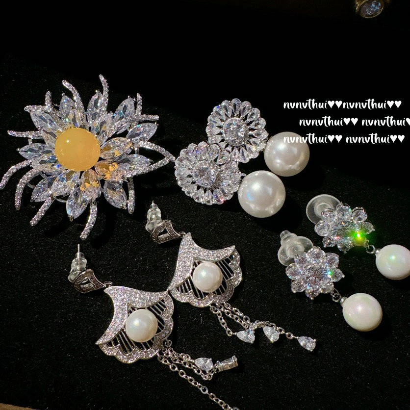 Сианьский графитовый carved Gemstone Study Дакси глубоководные бусины морская ракушка цветок камень жемчужины серьги