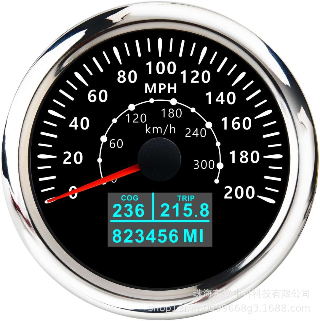 Cross-Border Hot-Selling Car Gps Meter 85mm Gps Speedometer Dual Unit Series 12V24V