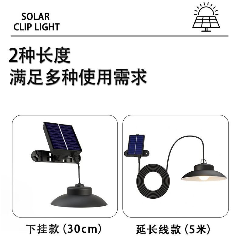 2026 New Solar Retro Led Chandelier for Home Balcony Garden Courtyard Light Portable Tent Camping Hanging Light 3