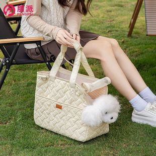 Portable Cat Bag, Dog Outing Portable Bag, Large-Capacity Breathable Pet Bag, Winter Shoulder Outing Cross-Body Bag