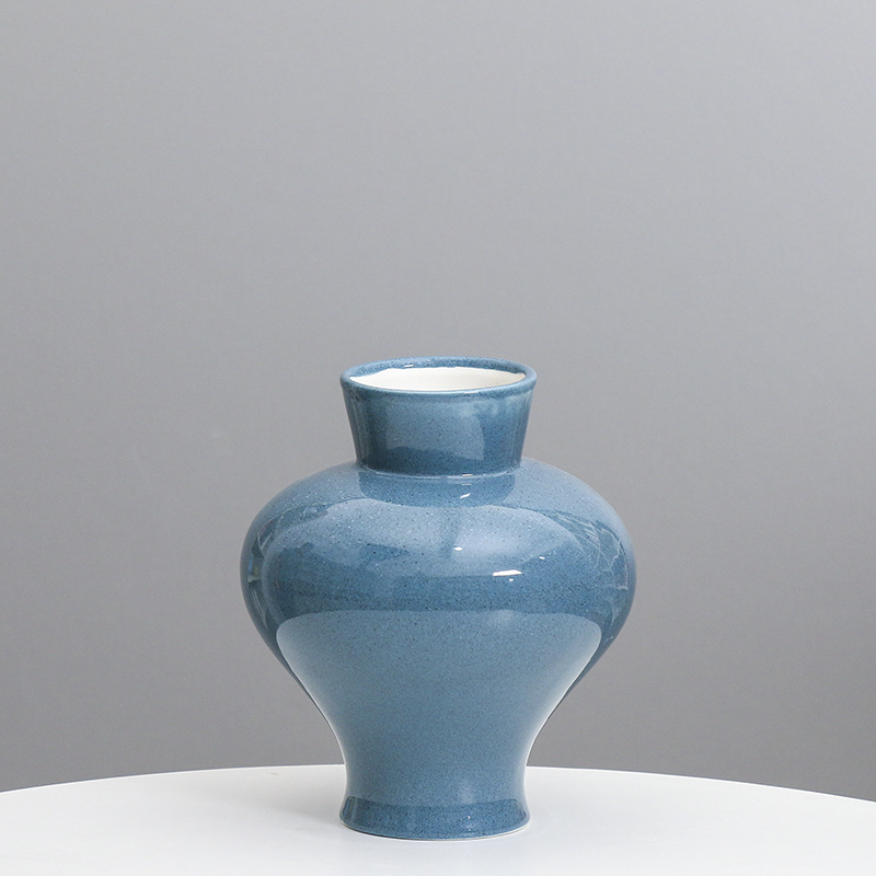 Florero de cerámica decoración del hogar real y falso flor seca arreglo creativo hidropónico moderno simple decoración transfronteriza lote