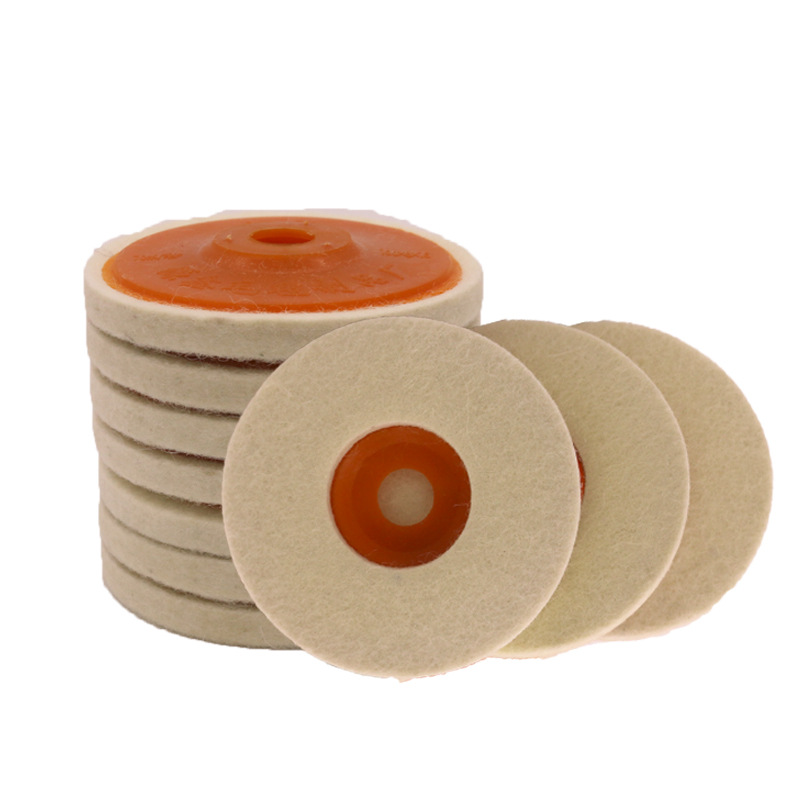 羊毛轮抛光轮 镜面抛光玉石金属抛光 角磨机玻璃毛毡轮抛光片