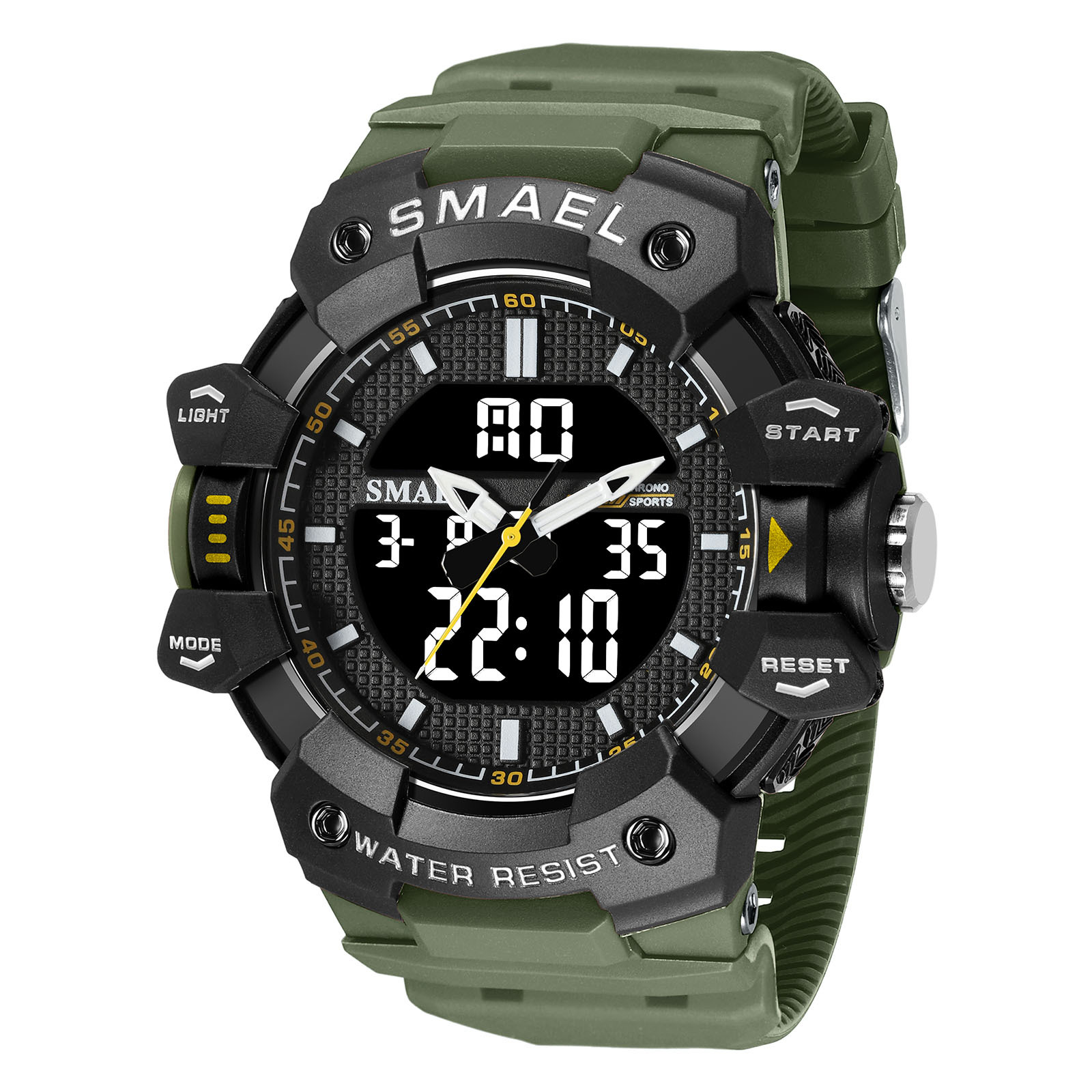 Smel 8080 juventud deportes reloj electrónico personalizado luminoso temporización reloj de alarma contraste color