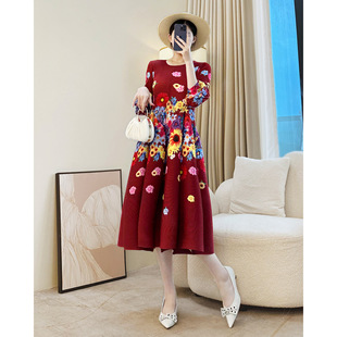 һ�����l��ʽ����ȹӡ���B��ȹ�＾Ů�¿������Y���Ƽtɫ�Lȹ