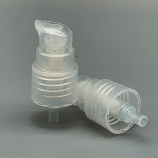 New 20-Tooth All-Plastic Transparent Lotion Pump Duckbill Lotion Powder Pump Full-Cover Cosmetic Packaging Plastic Pump Head