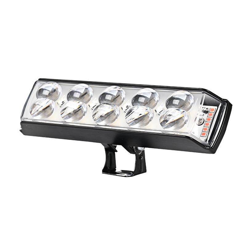 Lámpara de luz corta de tres lados de motocicleta LED flash de explosión de luz intensa exterior de farol integrado de pavimentación de carretera para vehículo eléctrico image 18