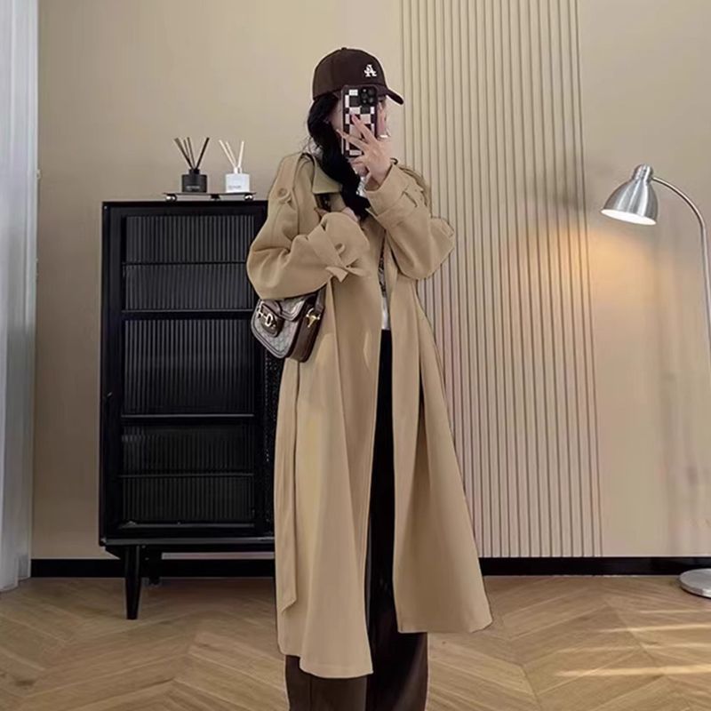 New Chinese-style Tench Women, Autumn 2025, New Koean Chic Style, Mid-length Fo Petite Figues, Popula Coat This_ecoleips.com