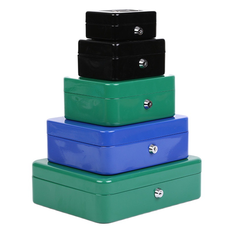 Caja de Efectivo Portátil con Llave de Acero y Plástico Antirrobo para Hogar image 1