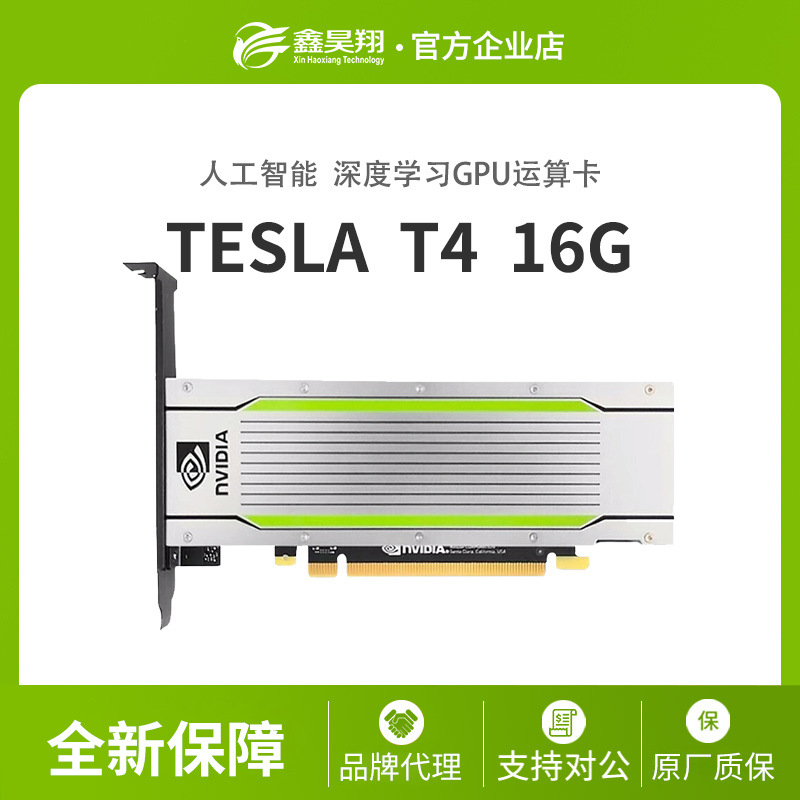 英伟达Tesla T4 16GB AI加速推理计算大模型训练深度学习GPU显卡