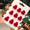 Heart【burgundy】1 piece