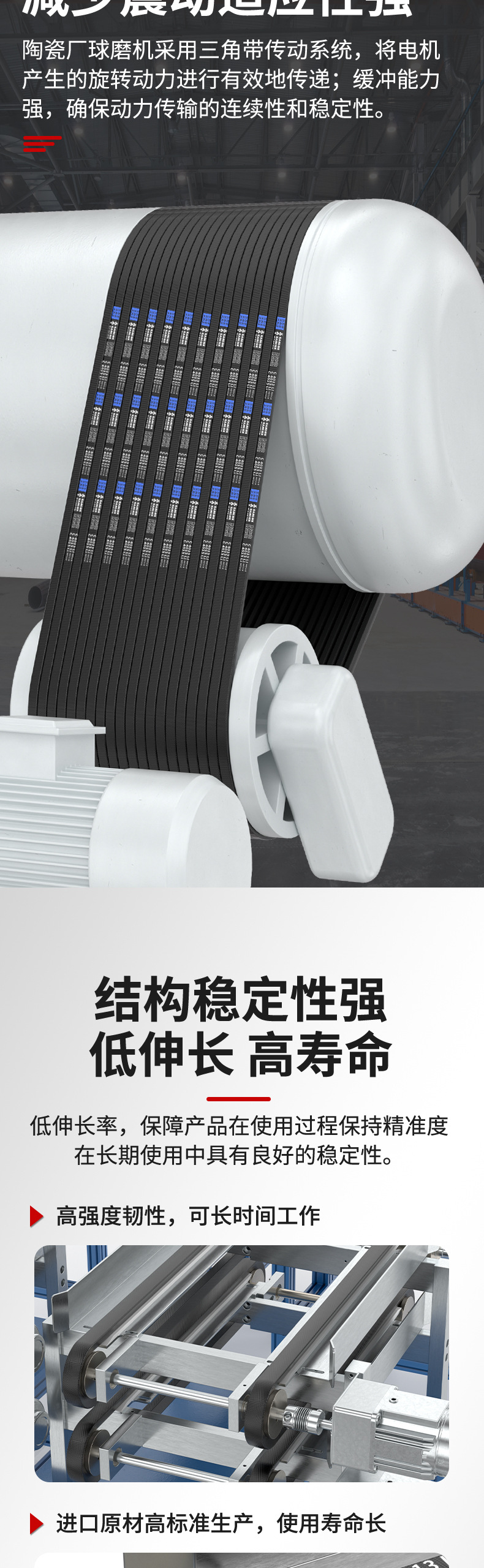 Sanlux Triangle V Belt C Type 2000-3850 Agriculture Industrial Machinery Belt Mixer Mining Transmission Industrial Belt