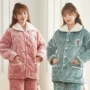 女士加厚冬季保暖家居服
