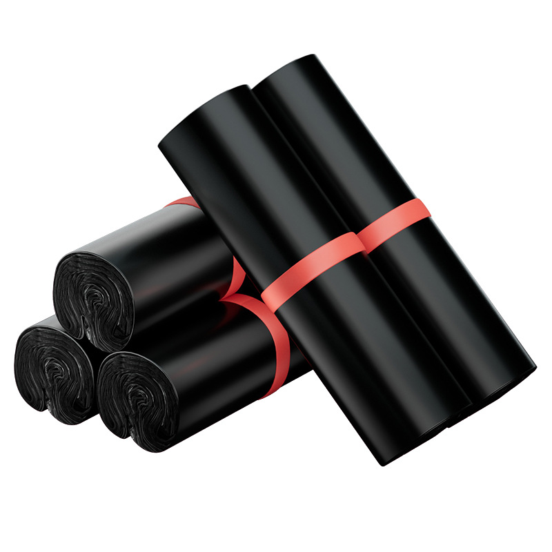 Bolsa exprés negra gruesa bolsa de embalaje exprés al por mayor cinta bolsa impermeable 12 seda oferta especial grande pequeño retorno