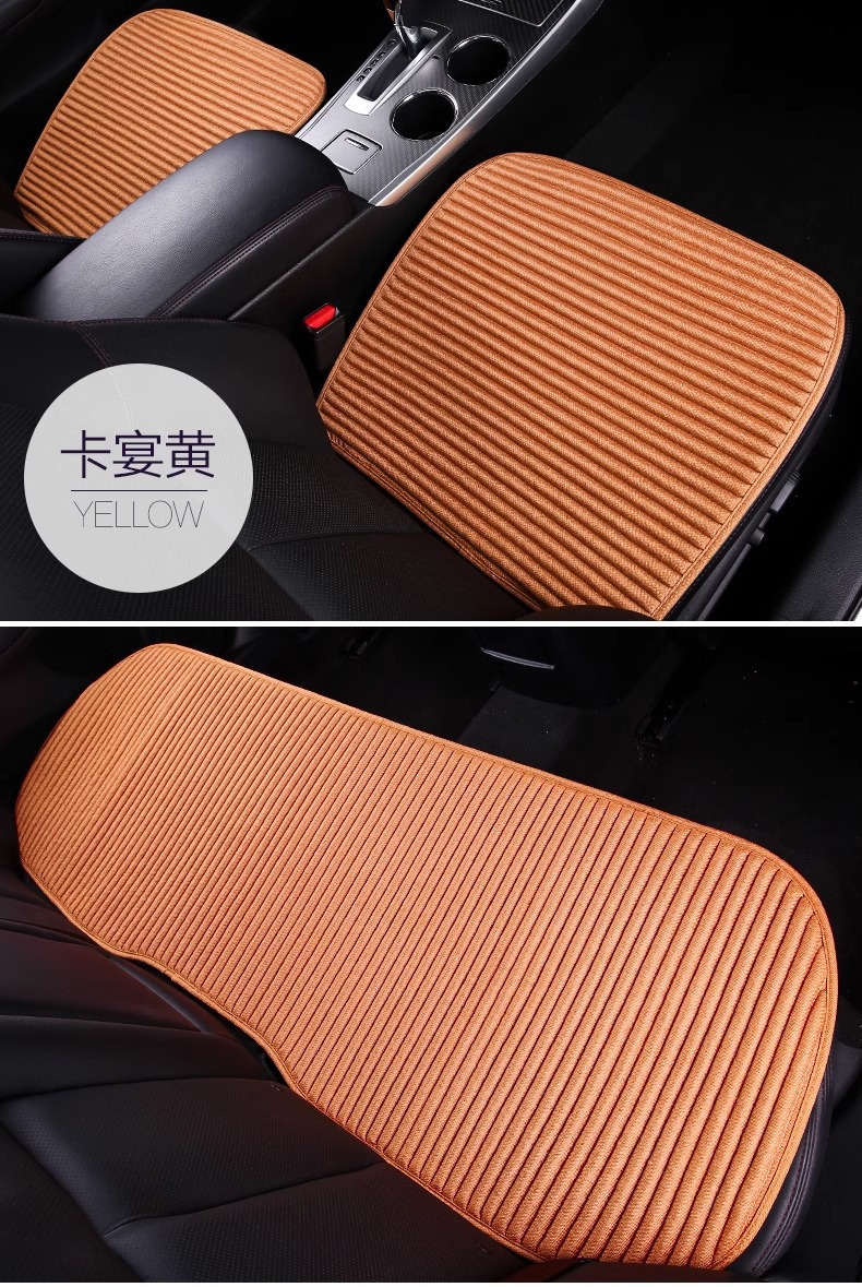 Car Seat Cushion Summer Breathable Cooling Cushion Four Seasons Universal Ice Silk Car Seat Cover Single Piece Three Piece Set Anti-Slip Wholesale
