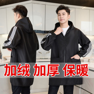 Men's and women's waterproof oil anti-pollution anti-dirty work site work clothes apron long sleeve home kitchen overalls printed