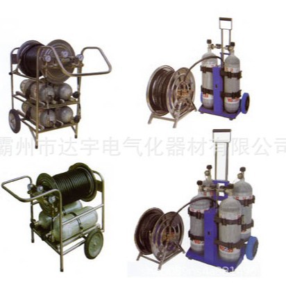 厂家推车式长管呼吸器车载式移动供气源四瓶6.8L移动长管呼吸器