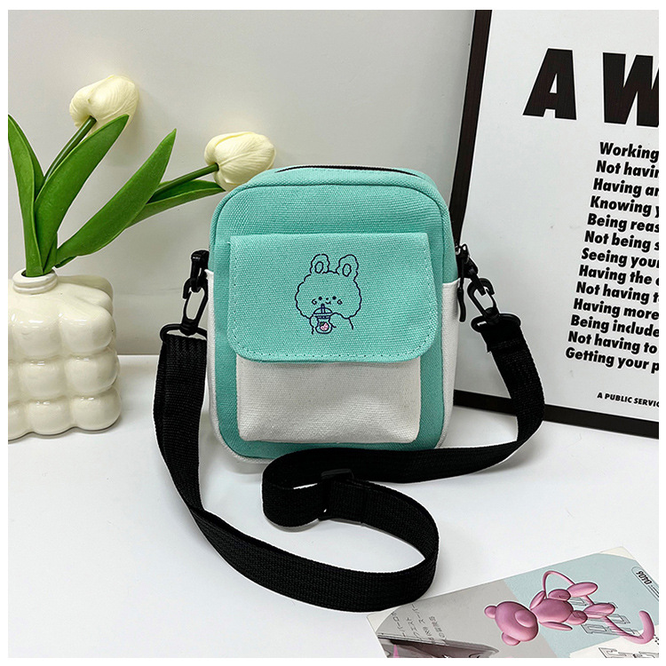 토끼풍 그린 싱글백