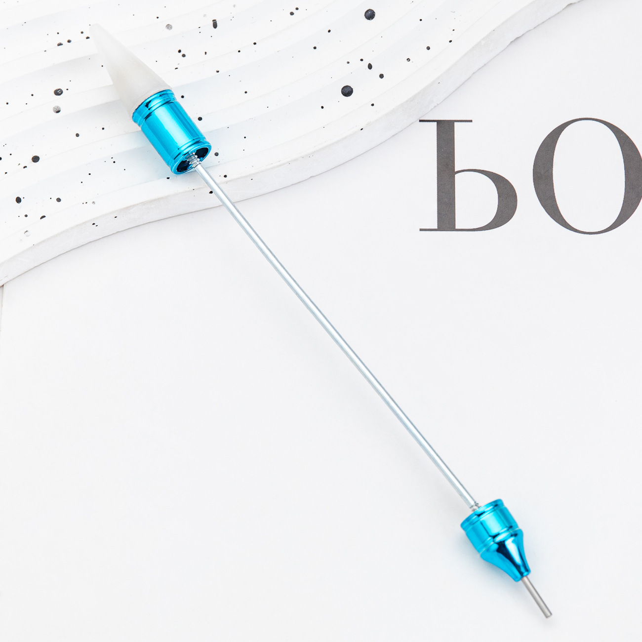 Herramientas de manicuras de doble punta puntero con cabeza de cera puntero de succión puntero herramienta de perforación de pegatinas de flores puntero de manicuras de doble cable de tracción puntero