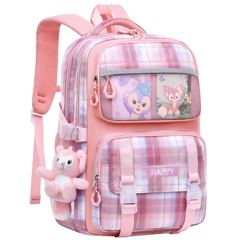 Nuevas mochilas escolares para estudiantes de primaria, niñas de grado 1,23 a 56, mochila de hombro para niños ligera de gran capacidad