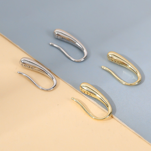 European and American ins style simple water drop earrings for women, personality, temperament, creative design, water drop shaped ear hooks, cross-border jewelry