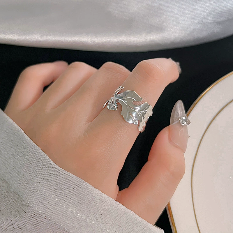 Кольцо 925 серебро, ретро-дизайн, легкая роскошь указательный палец, высококачественная отделка