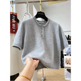 针织衫宽松显瘦休闲时尚百搭圆领套头