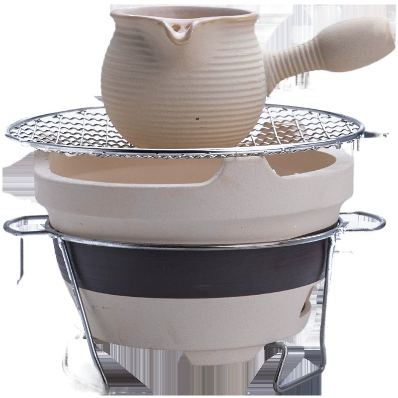 ✅Burning teapots, pots, teapots, teapots, indoor household complete set of barbecue stoves, outdoor edge stoves, old-fashioned charcoal