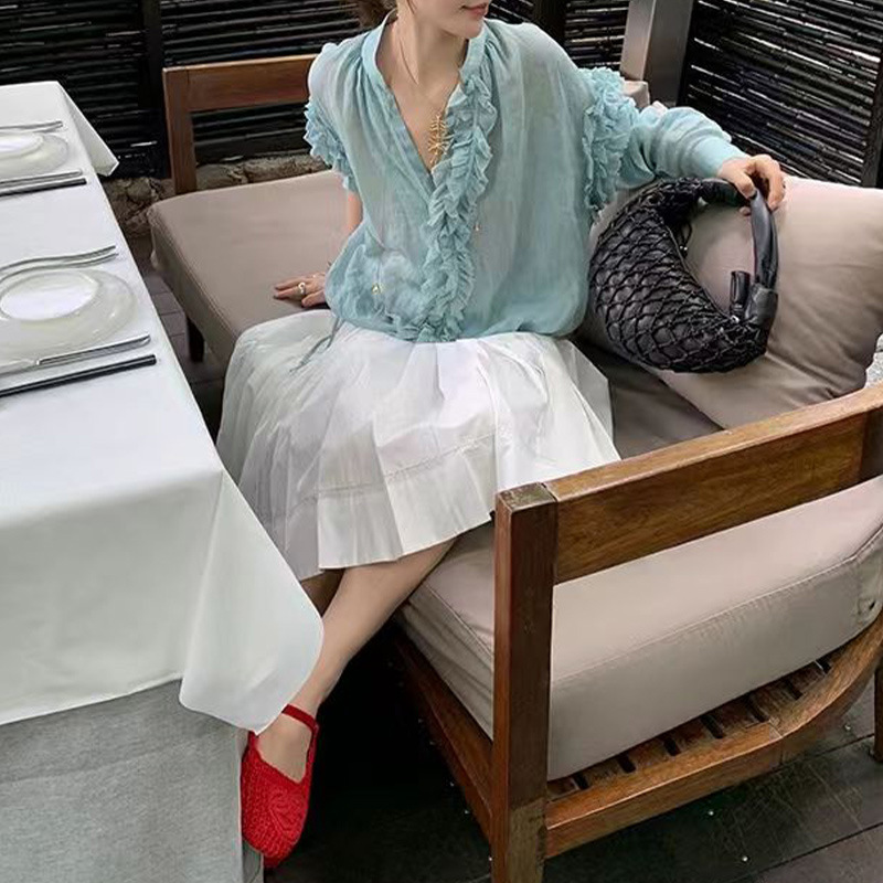 All-Ramie Lazy Lace Long-Sleeve Sun Protection Shirt 2026 Summer New Style All-Ramie Lazy Lace Long-Sleeve All-Ramie Lazy Lace Long-Sleeve Sun Protection Shirt 2026 Summer New Style All-Ramie Lazy Lace Long-Sleeve