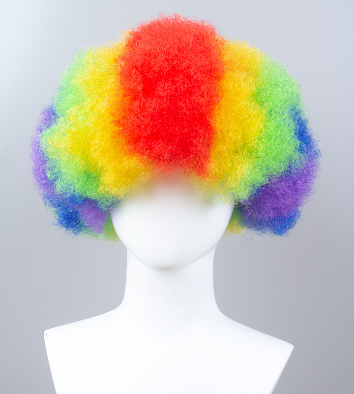 COS wig 70's senior small volume explosion hair elastic soft wig sheep roll festival party school
