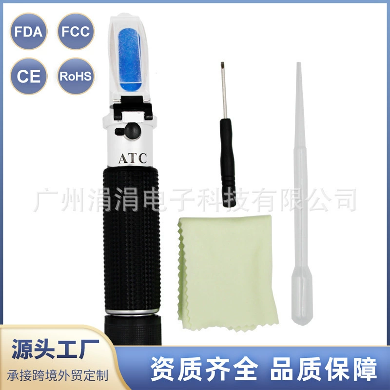 Обнаружение концентрации спирта ликера 0-80 этанола рефрактометр рисовое вино спирт прецизионный тестер рефрактометр спирта