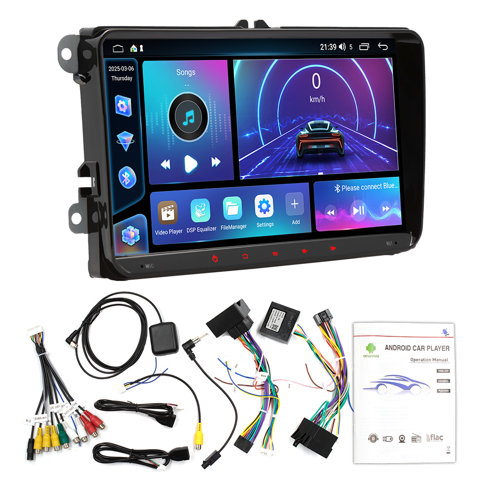 Aplicable a Volkswagen 9 pulgadas Fang Yitong cuatro núcleos Android navegación de automóviles carplay coche inteligente pantalla de control central máquina de coche