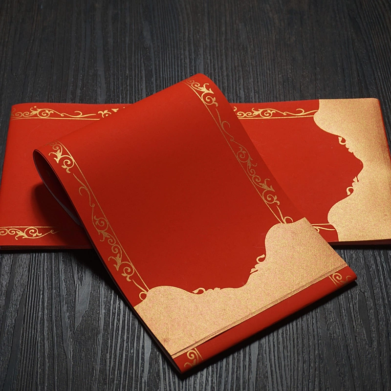 Четыре фута и три открытия батика, десять тысяч лет красного полуселого зрелого рисовой бумаги, рукописный бланк куплета, куплет, весенний фестиваль, каллиграфия