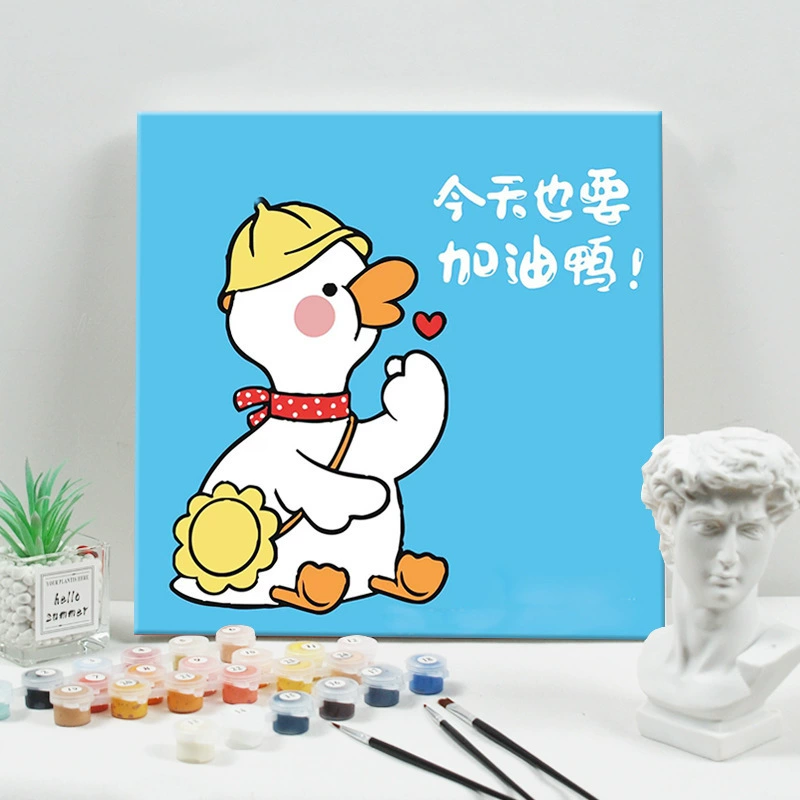 Цифровая масляная живопись 20*20 Детский мультфильм DIY handmade-painted декоративная картина последующего поколения дистрибьютор 제조업체 específicos